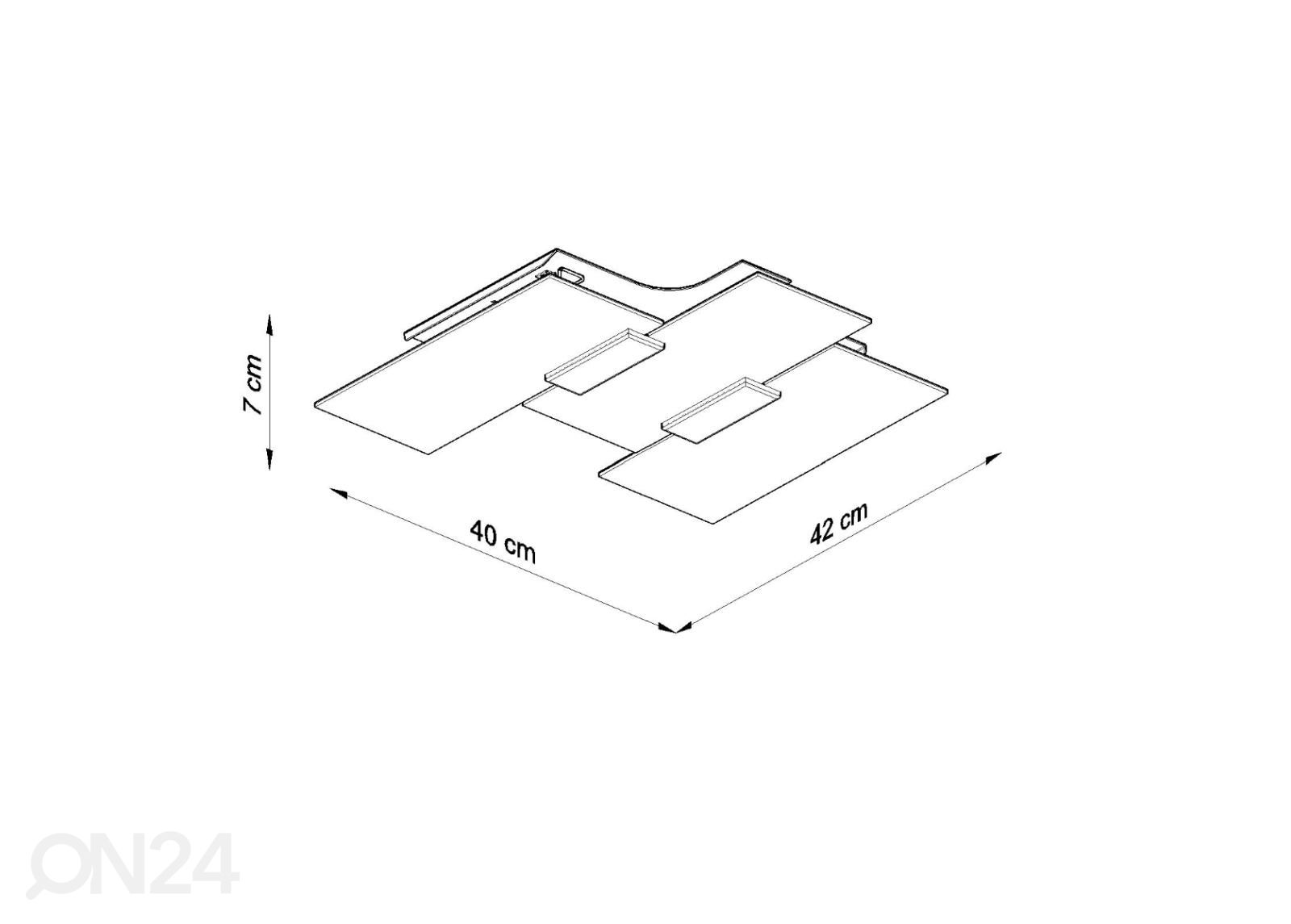Kattovalaisin Fabiano kuvasuurennos mitat
