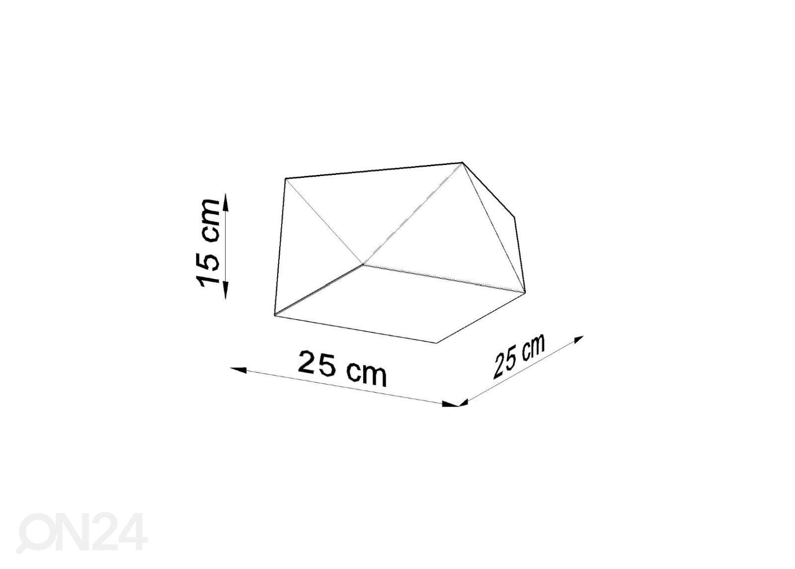 Kattovalaisin Hexa 25 kuvasuurennos mitat