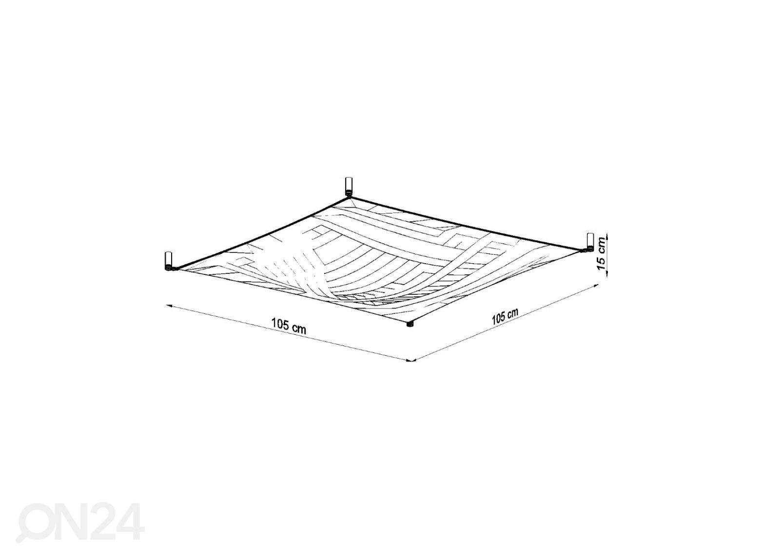 Kattovalaisin Luna 2, valkoinen kuvasuurennos mitat