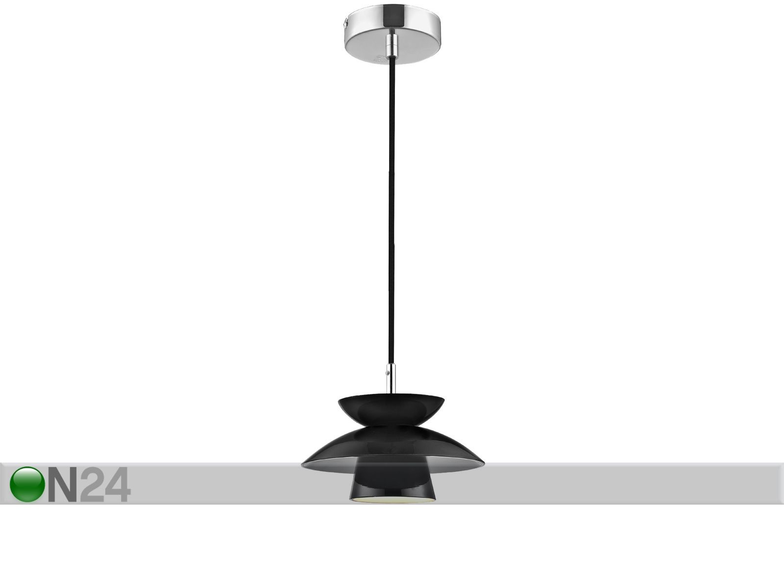 Kattovalaisin MINI DALLAS BLACK Ø 18 cm kuvasuurennos
