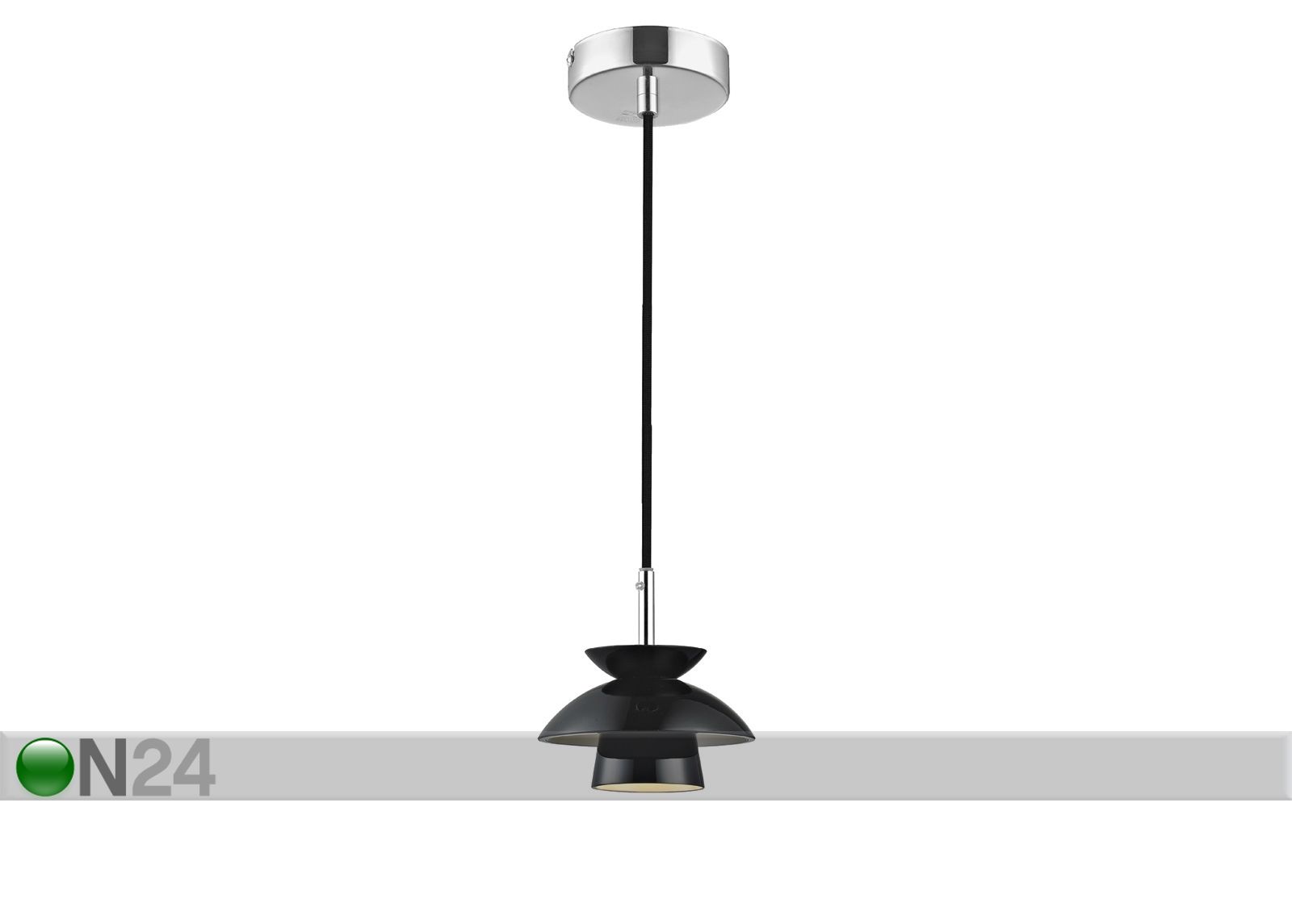 Kattovalaisin MINI DALLAS BLACK Ø12,5 cm kuvasuurennos