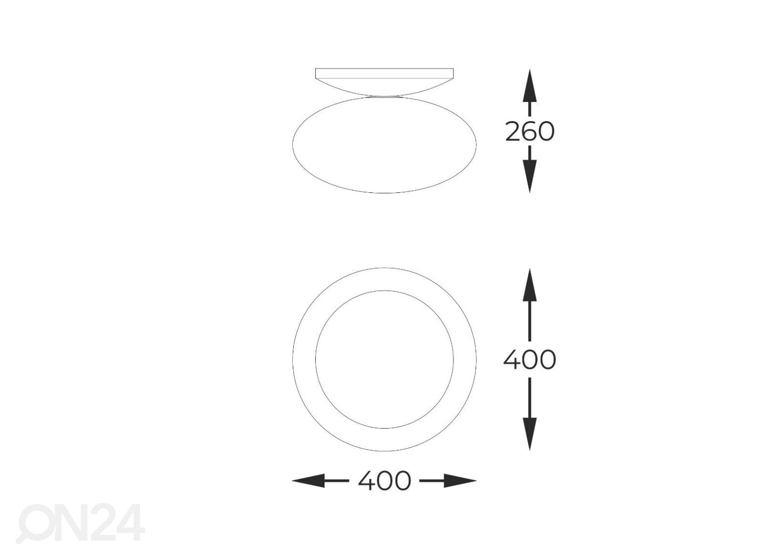 Kattovalaisin Omi 40 kuvasuurennos mitat