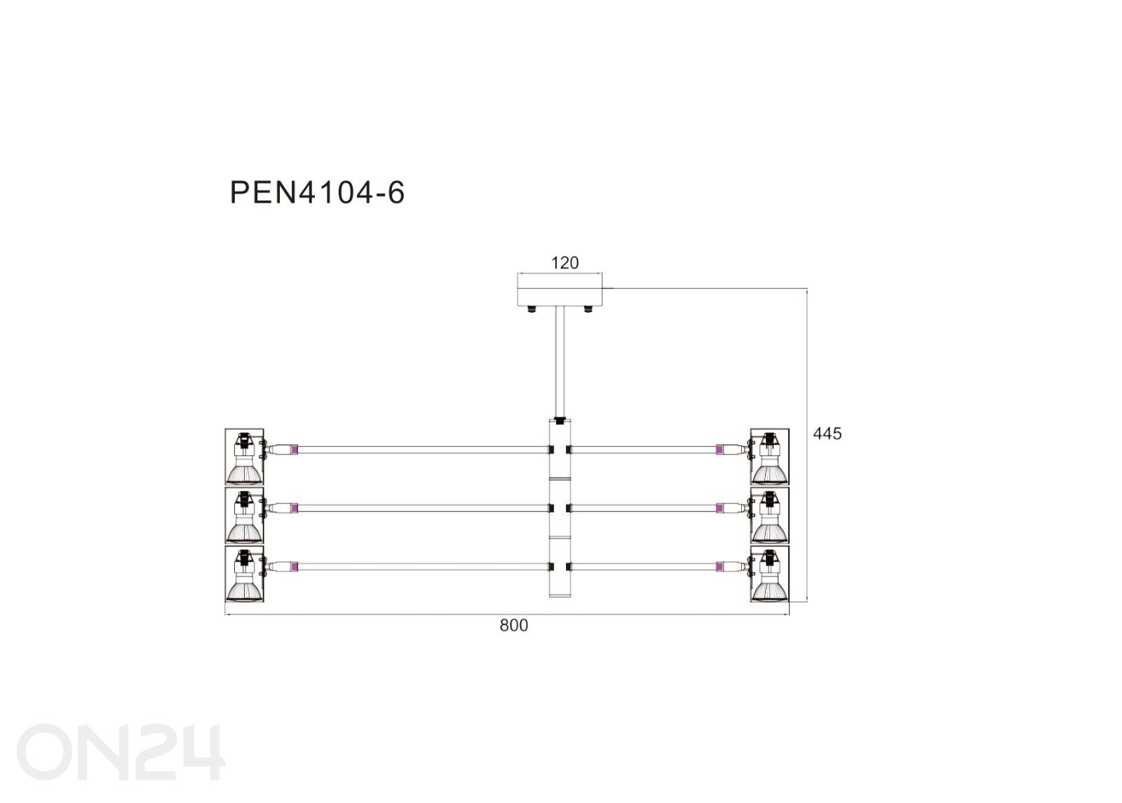 Kattovalaisin Pedro kuvasuurennos mitat