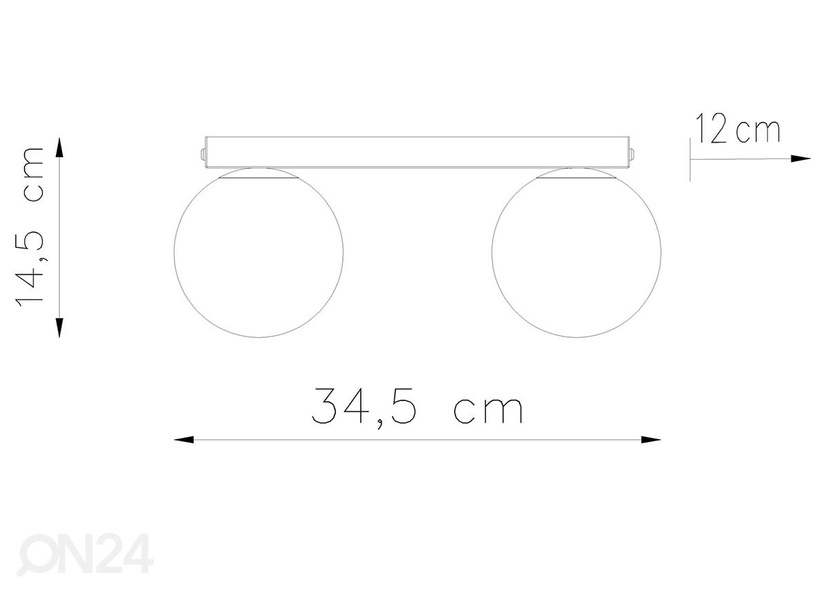 Kattovalaisin Yoli 2 kuvasuurennos mitat