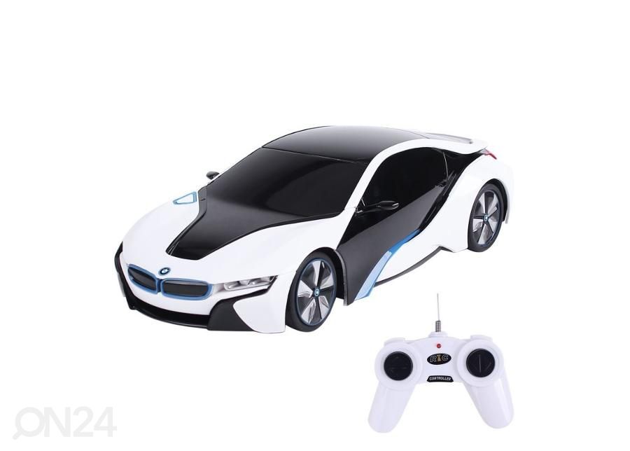Kauko-ohjattava auto 1:24 BMW i8 RASTAR valkoinen kuvasuurennos