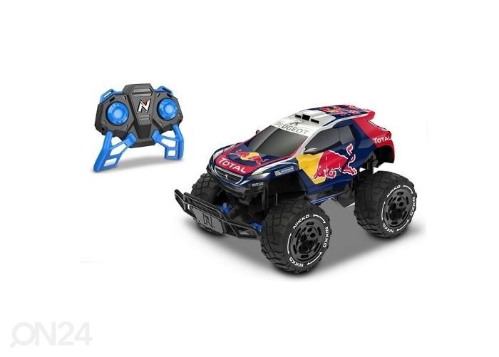 Kauko-ohjattava NIKKO Off-Road Peugeot 2008 Red Bull 1:18 kuvasuurennos