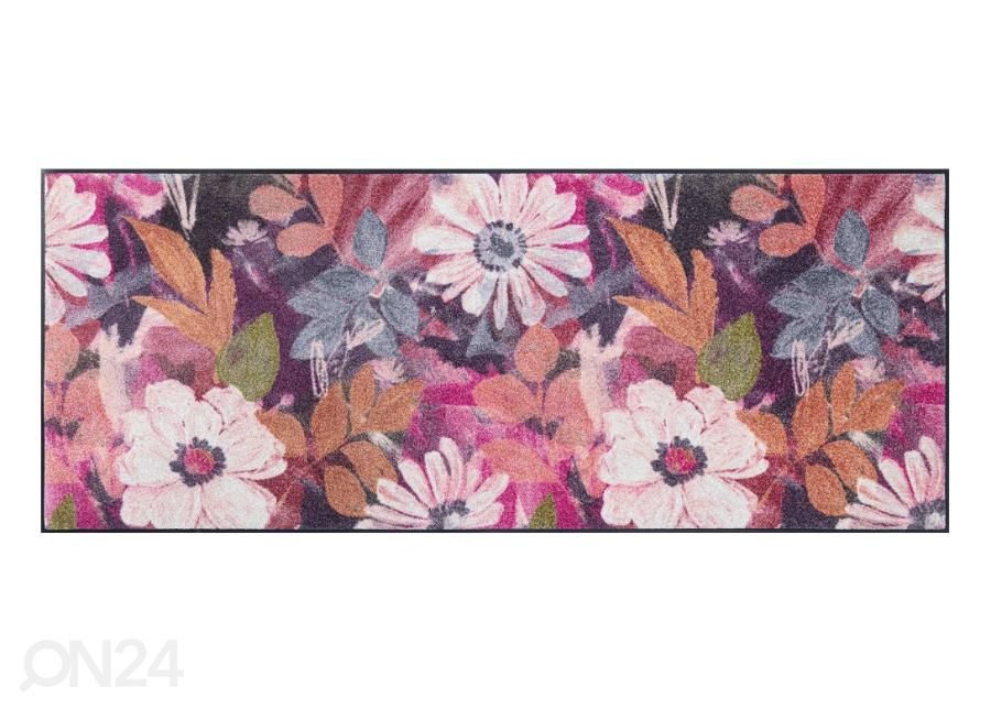 Käytävämatto Kukat 75x190 cm kuvasuurennos