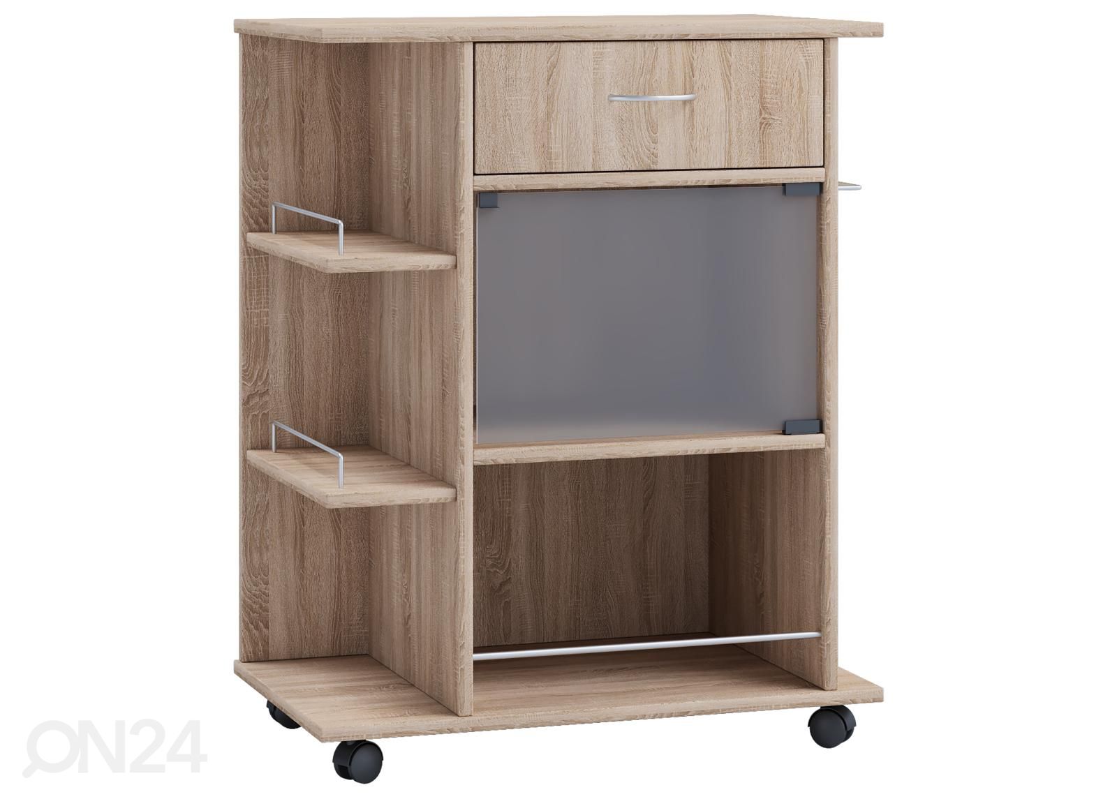 Keittiöhylly pyörillä Pocis 65 cm kuvasuurennos