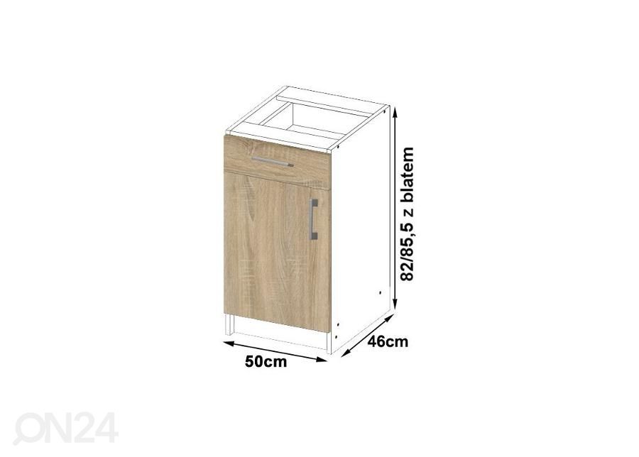 Keittiön alakaappi 50 cm kuvasuurennos