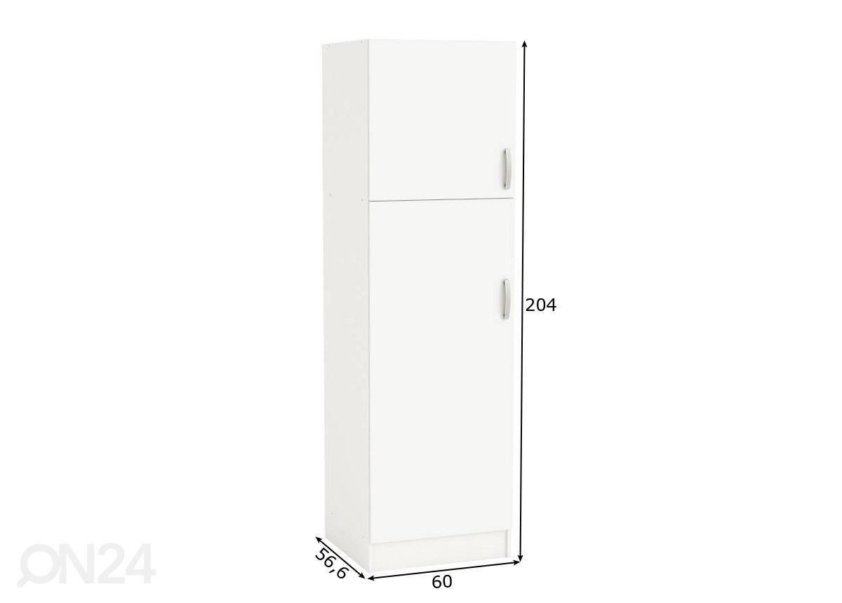 Keittiön kaappi Nova 60 cm kuvasuurennos mitat