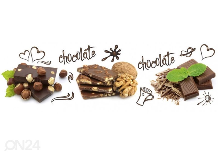 Keittiön välitila Chocolate 180x60 cm kuvasuurennos