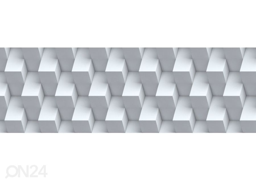 Keittiön välitila Cube Wall 260x60 cm kuvasuurennos