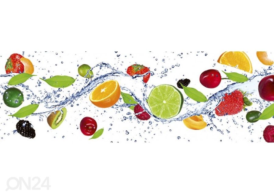 Keittiön välitila Fruits 260x60 cm kuvasuurennos