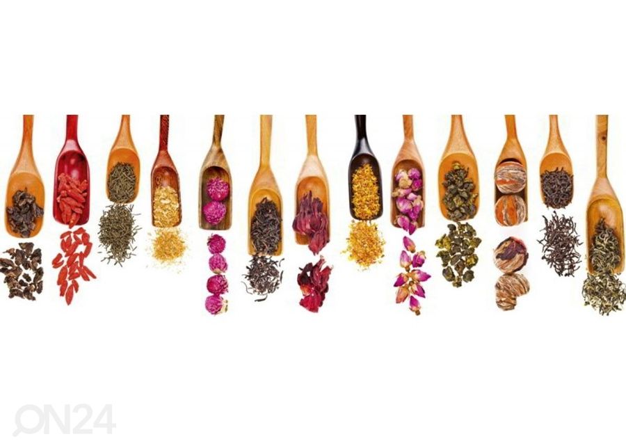 Keittiön välitila Herbal scoops 180x60 cm kuvasuurennos