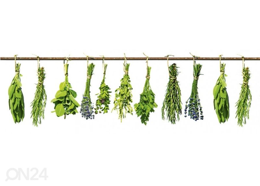 Keittiön välitila Herbs 180x60 cm kuvasuurennos