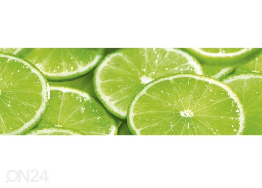 Keittiön välitila Lime 350x60 cm kuvasuurennos