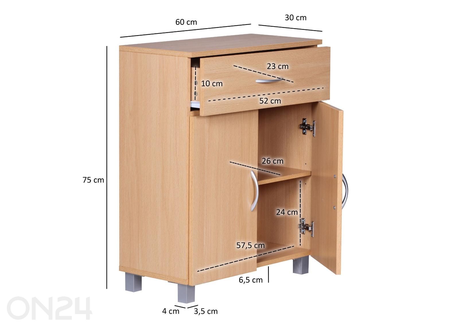 Kenkäkaappi kuvasuurennos mitat