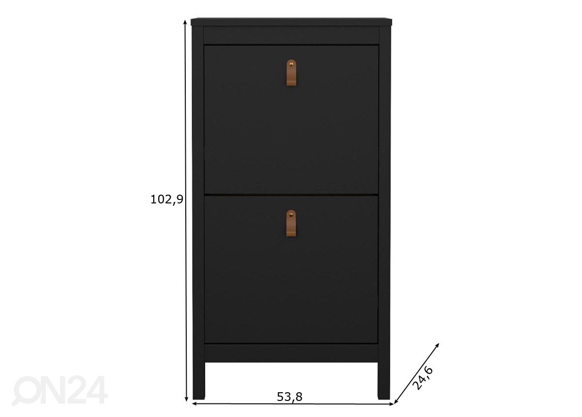 Kenkäkaappi Madrid 54 cm kuvasuurennos mitat