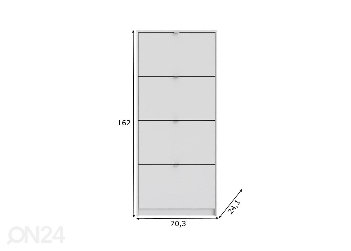 Kenkäkaappi Shoes 70,3 cm kuvasuurennos mitat