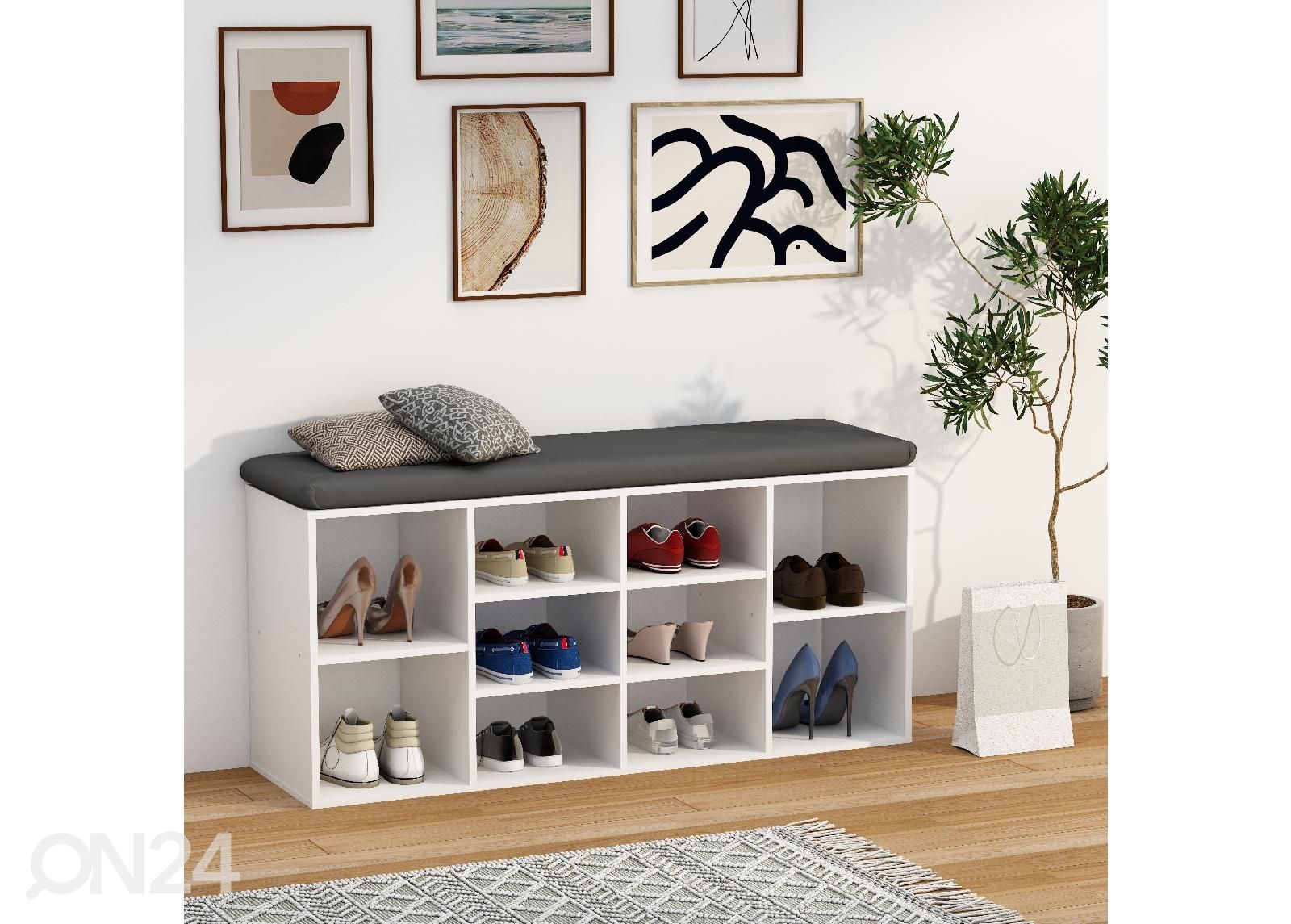 Kenkäteline / penkki Hinsol S 104 cm kuvasuurennos
