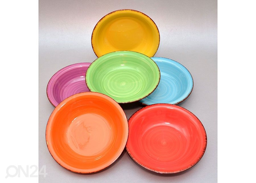 Keraamiset keittolautaset 6 kpl kuvasuurennos