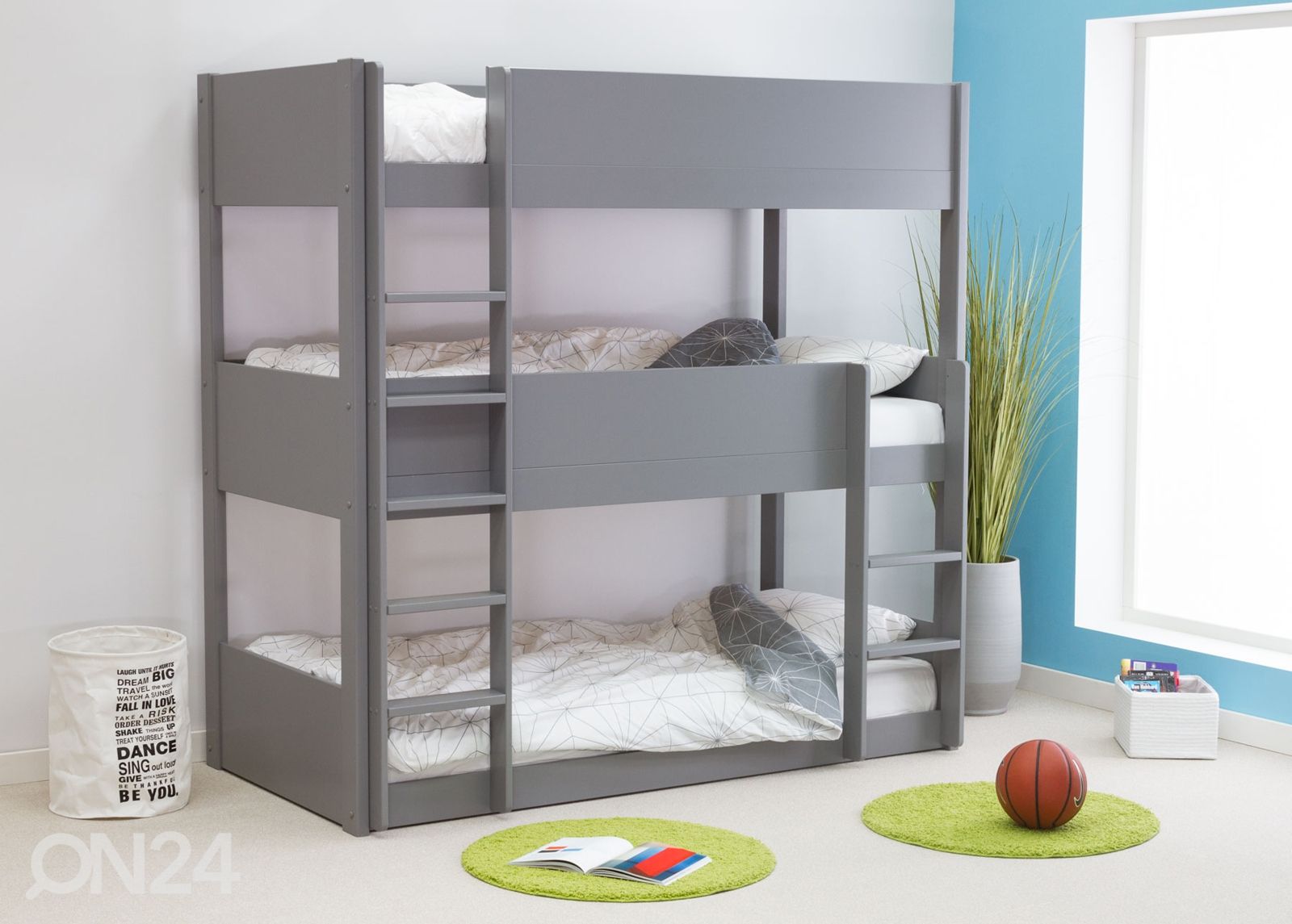 Kerrossänky kolmelle 90x200 cm kuvasuurennos