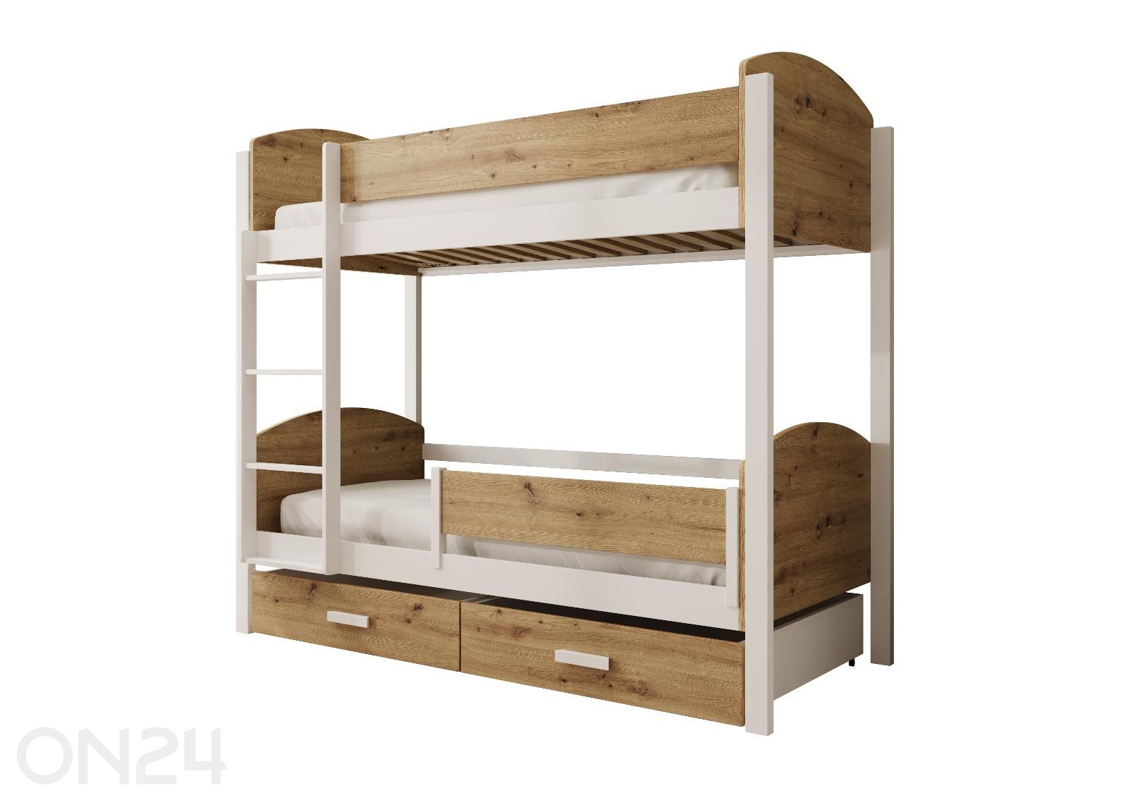 Kerrossänky turvalaidalla Jori 80x180 cm kuvasuurennos