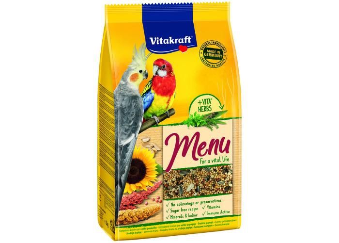 Keskikokoisen papukaijan kuivamuona premium 1 kg kuvasuurennos