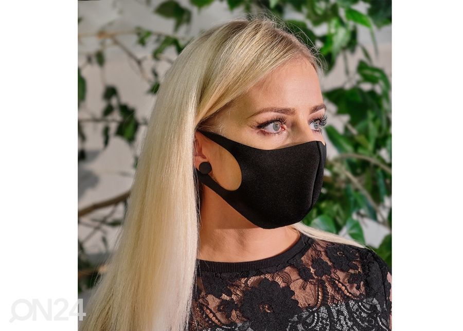 Kestokäyttöinen kasvomaski 99% kuvasuurennos