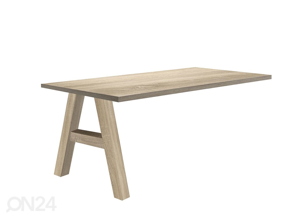 Kiinnitettävä työpöytä Mister Office A 120 cm kuvasuurennos