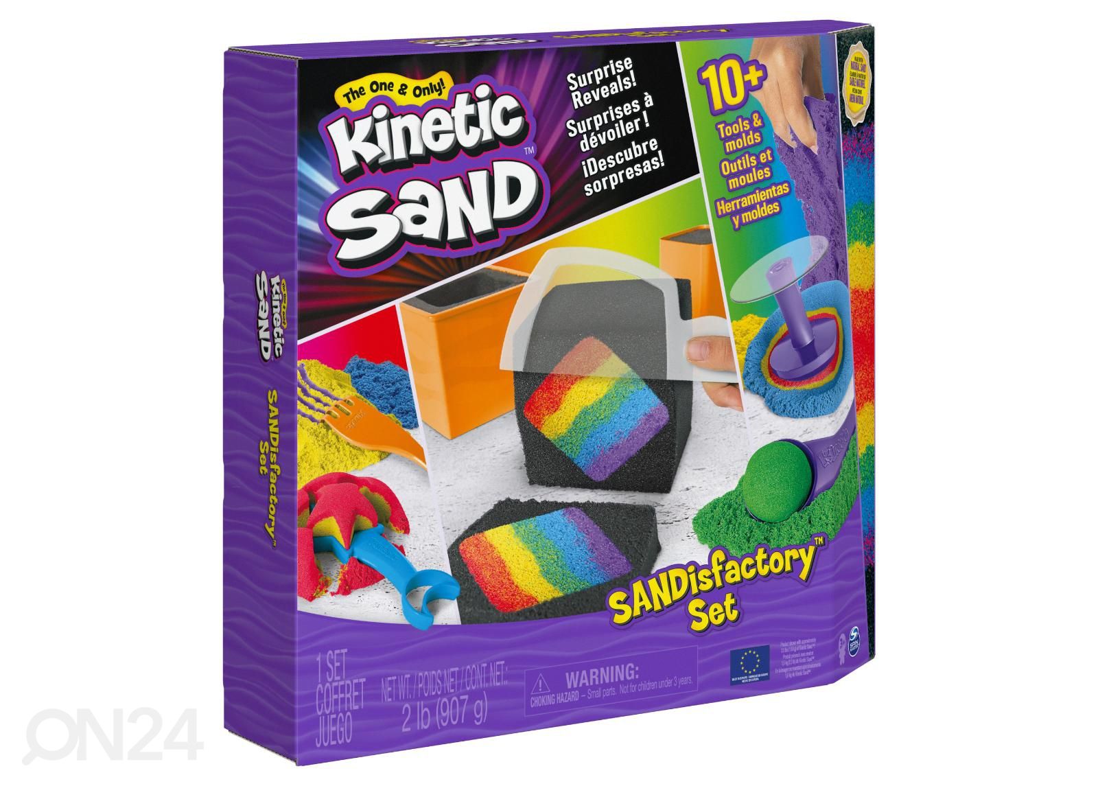Kineettinen hiekka ja lelut SANDisfactory kuvasuurennos