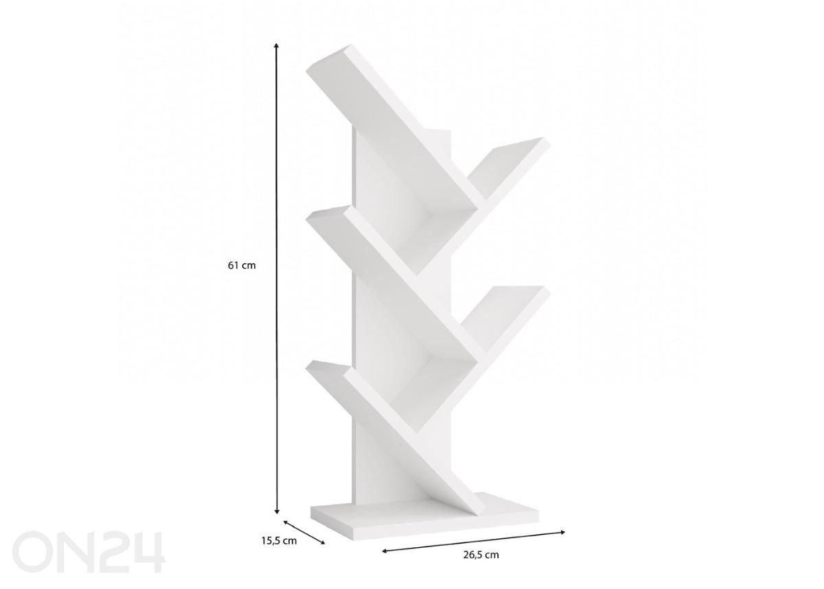 Kirjahylly Lyon mini 26,5 cm kuvasuurennos mitat