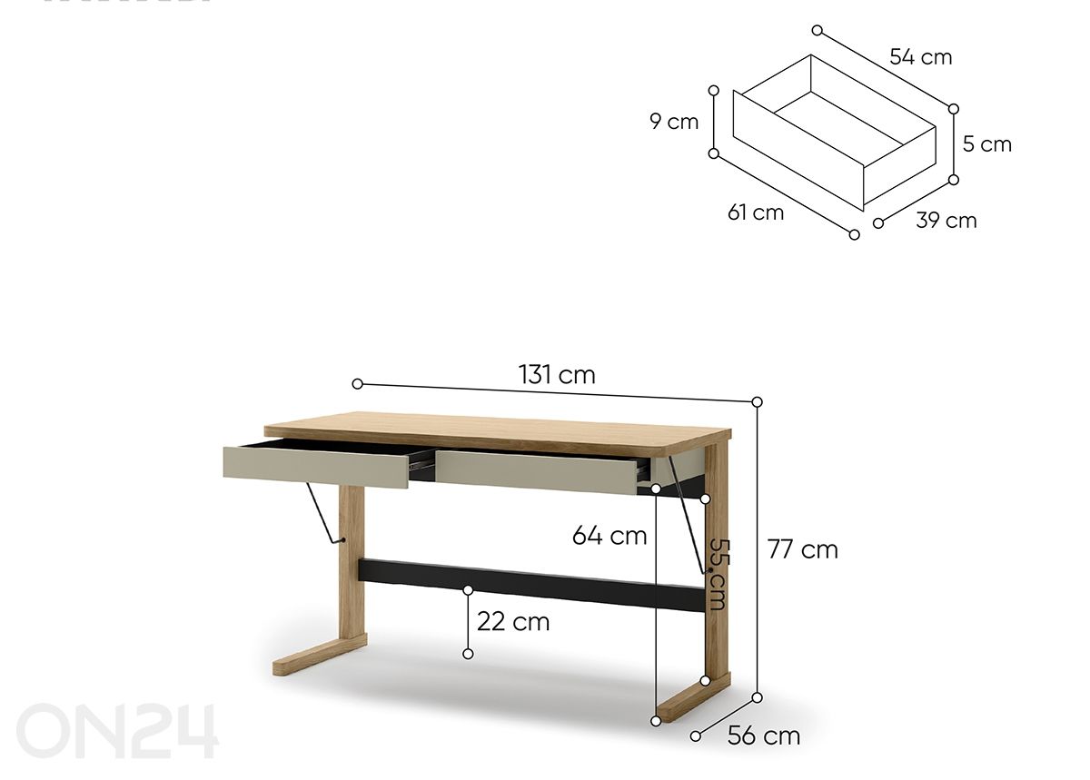 Kirjahylly Ollie kuvasuurennos mitat