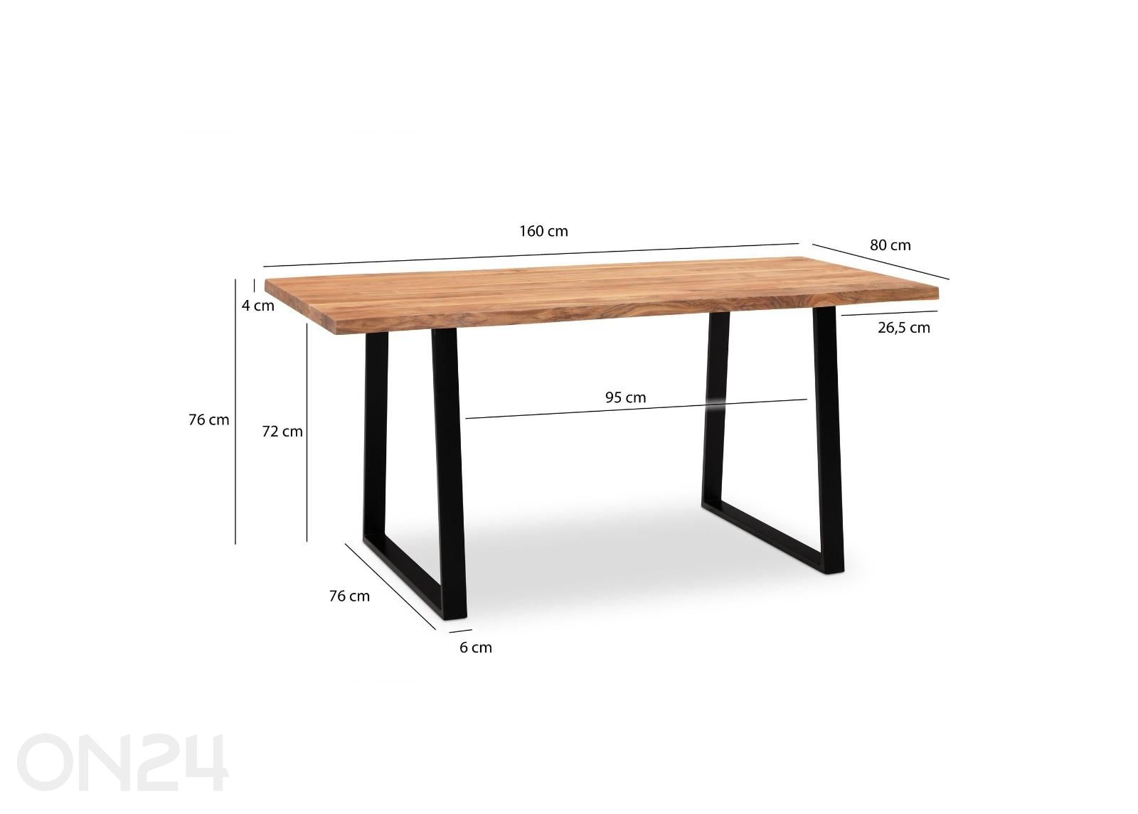 Kirjoituspöytä kuvasuurennos mitat