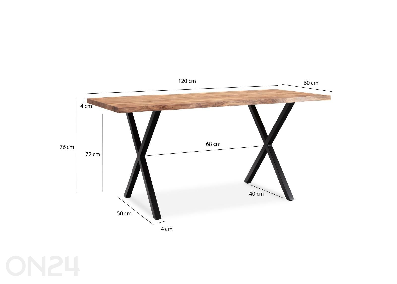 Kirjoituspöytä kuvasuurennos mitat