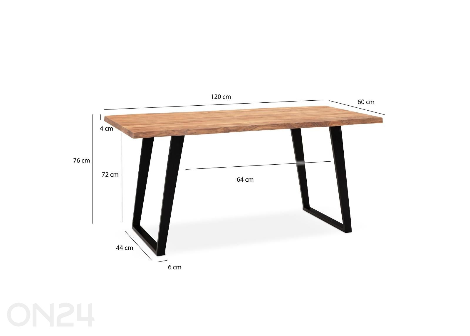 Kirjoituspöytä kuvasuurennos mitat