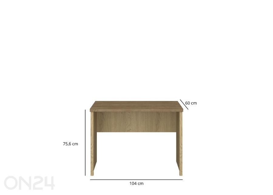 Kirjoituspöytä Denzel 104 cm kuvasuurennos mitat