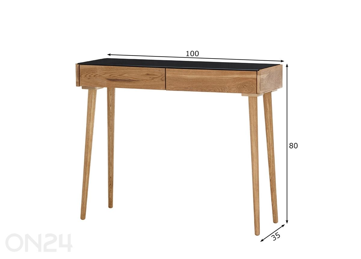 Kirjoituspöytä Nata kuvasuurennos mitat