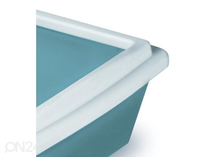 Kissan hiekkalaatikko tray 2 reuna valkoinen kuvasuurennos