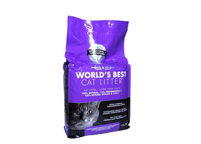 Kissanhiekka Worlds Best laventelintuoksu 6,35 kg kuvasuurennos