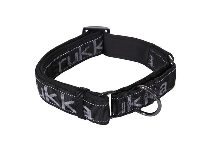 Koiran kaulapanta Solid web puolipehmeä L 35 mm / 45-65 cm musta / harmaa kuvasuurennos
