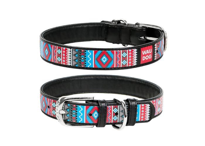 Koiran kaulapanta waudog Ethno mm 38-49 25 cm musta kuvasuurennos