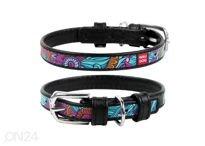 Koiran kaulapanta waudog summer 15mm 27-36 cm musta kuvasuurennos