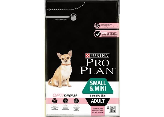 Koiran kuivaruoka pienikokoiselle rodulle, iho-ongelmalliselle koiralle lohi 3 kg kuvasuurennos