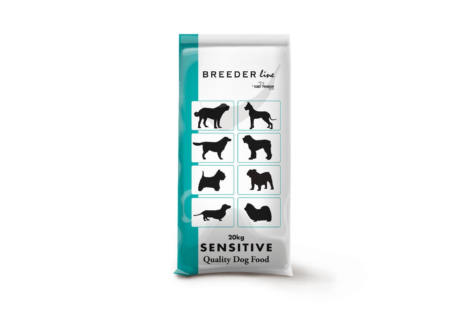 Koiran kuivaruoka sensitive 20kg Breederline kuvasuurennos