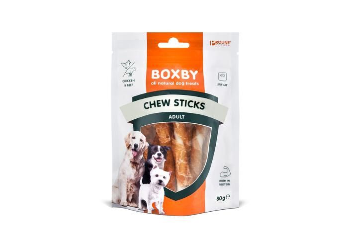Koiran makupala chew sticks kana / nauta 80 g kuvasuurennos