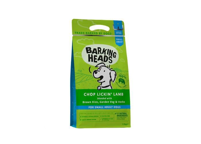 Koiran täysravinto Barking Heads Chop lickin lamb pienikokoiselle rodulle1,5 kg kuvasuurennos