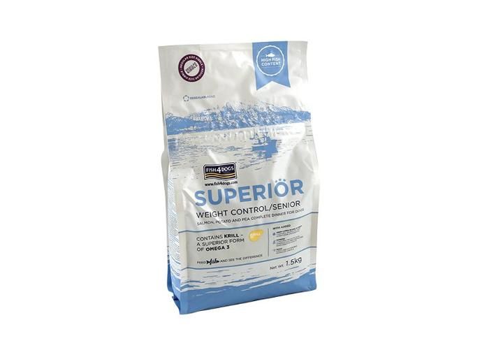 Koiran täysravinto superior painonpudotukseen/ senior keskirapea 12 kg kuvasuurennos