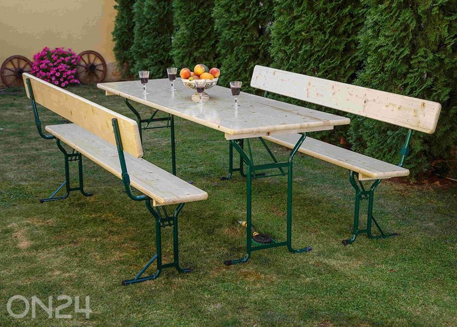 Kokoontaitettavat puutarhakalusteet kuvasuurennos