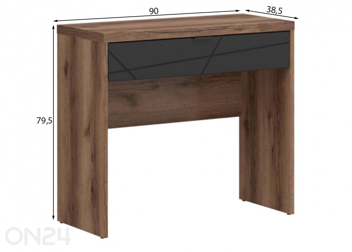 Konsolipöytä Forn kuvasuurennos mitat